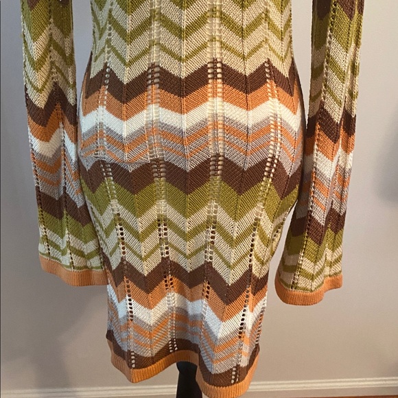 Forever 21 chevron sweater dress size large - Picture 3 of 8